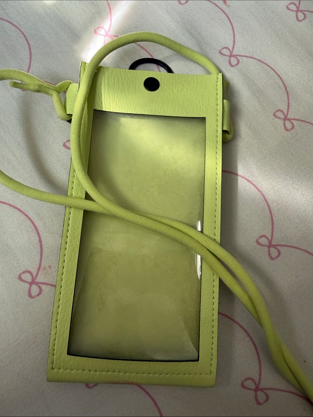 Nike Premium Leather Phone Case Crossbody Bag green - Picture 2 of 3